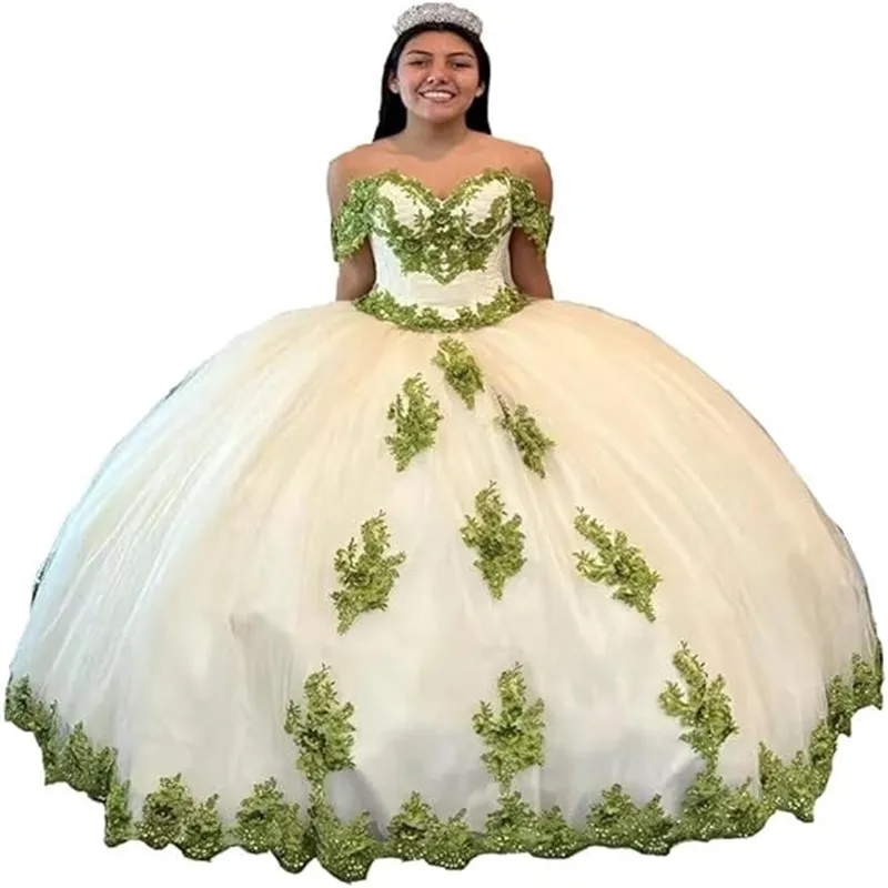 Quinceanera Dresses: Elegant White Ball Gown With... From Cohodress,  $166.28 | DHgate.Com