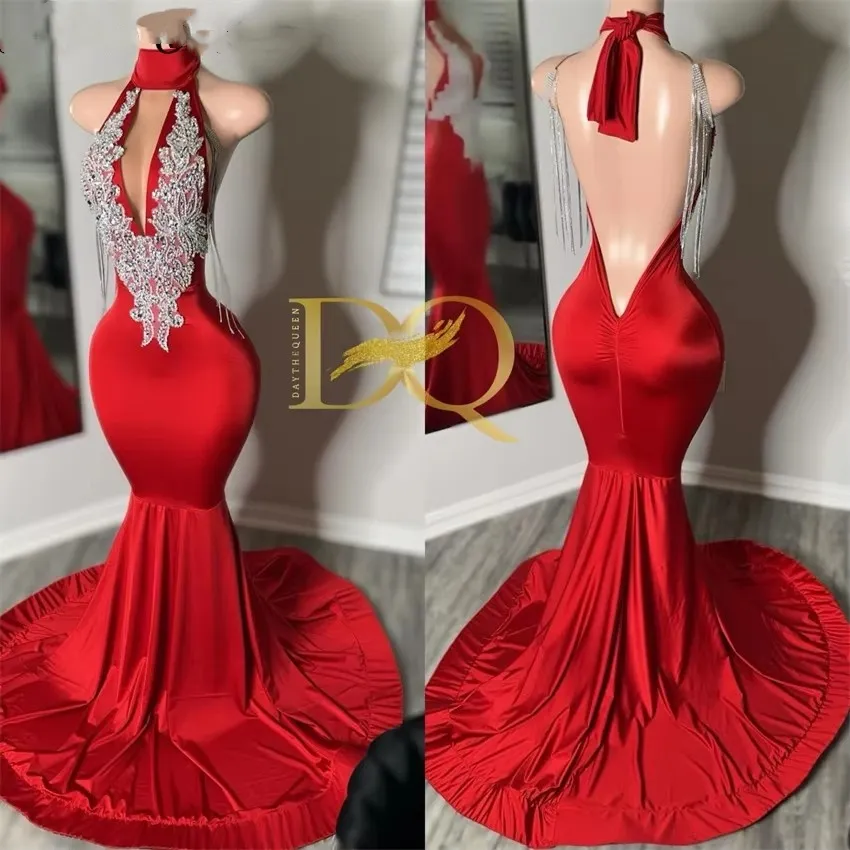 Red Mermaid Keyhole Glamarous Elegant Prom Formal Evening Dress CX830388 main image 0