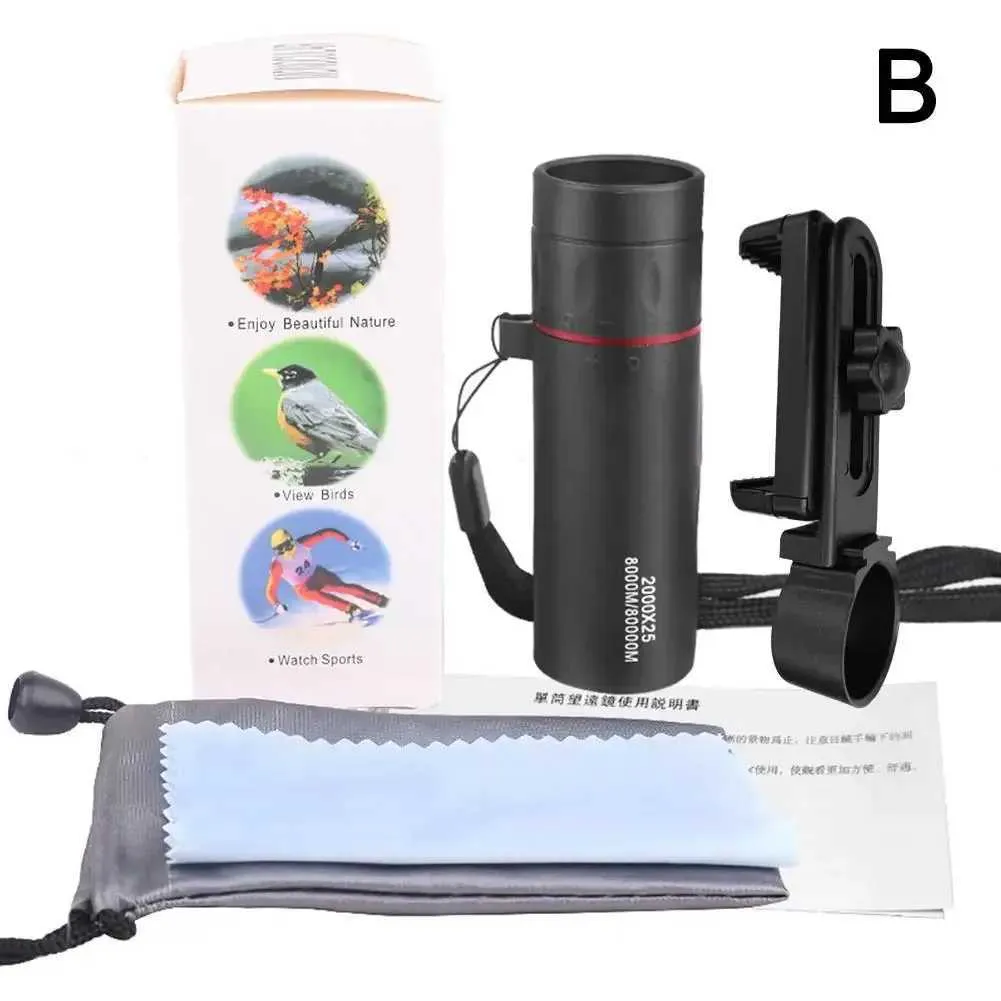 Télescope Monoculaire Élevé 2024 Compact, Portable Pour La Chasse, Les Voyages, Les Concerts, La Pêche 2000x25 Du 7,88 € | DHgate