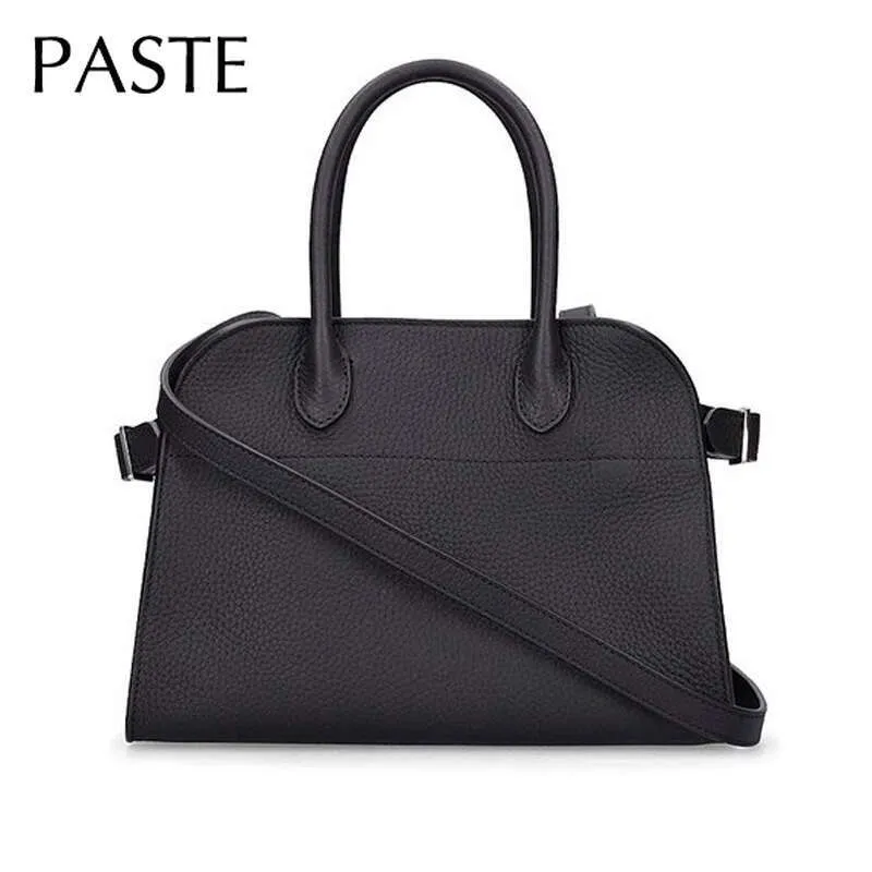 Elegant Designer Texture Black Green Tote Thick Full Grain  display picture 1