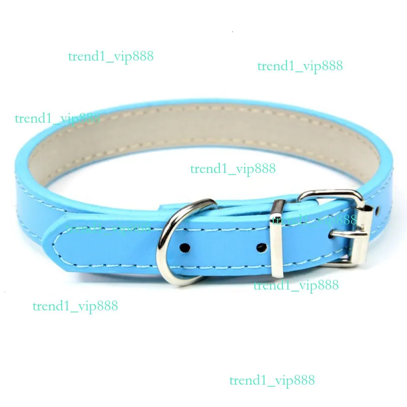 PU Leather Cat & Dog Collars with Heart Design - Small & Medium Breeds ...