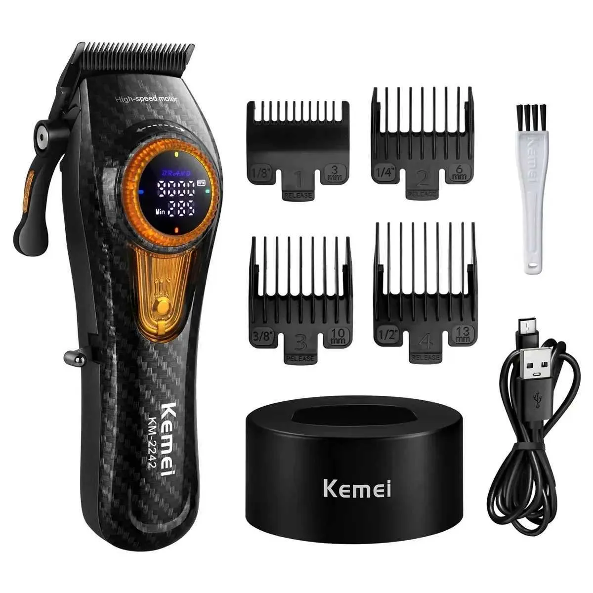 Ahorra a lo Grande en Compras al por Mayor de Kemei Electric Hair Clipper  KeMei Professional Hair Clippers For Barbers Motor Eléctrico Sin Escobillas 