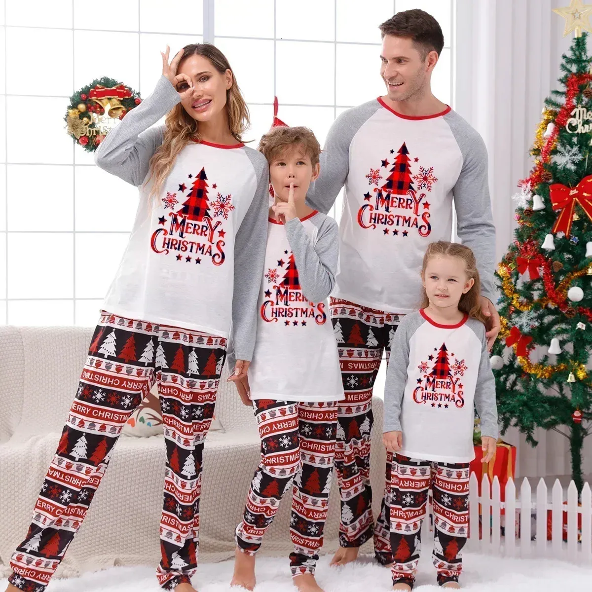 Fotos Navideñas Pijamas De Navidad Mama E Hija Sets De Pijamas