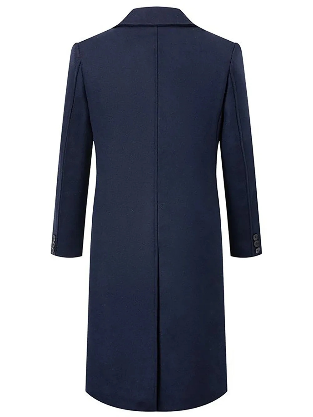 Mens Wool Trench Coats: Knee Length Woolen Double Breasted Overcoat, Slim  Fit, Extra Long Winter Coat for Men