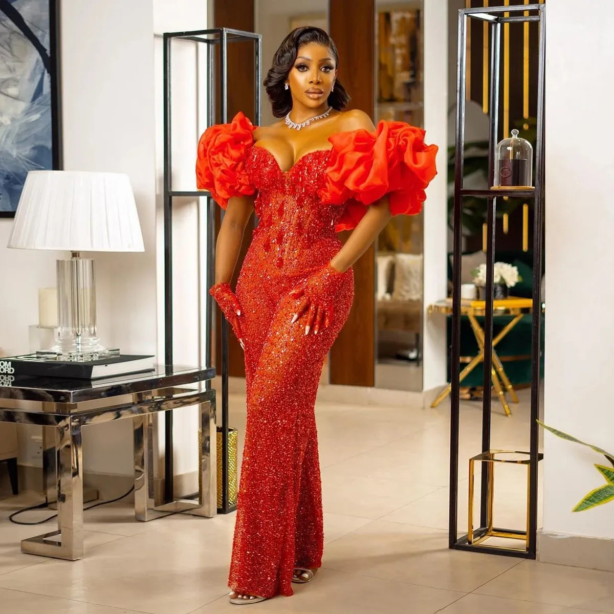 Save Big on Bulk Rhinestone Pageant Dresses Luxurious Women Jumpsuits  Beaded Rhinestones Prom Dresses Crystals Sequins Red Glitter Evening Gowns  With