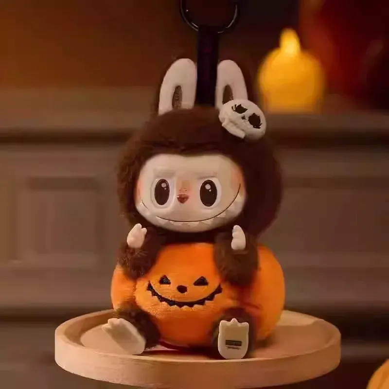 キーホルダー・キーリング [Pop Mart] Labubu Halloween Party Series Pumpkin Toy Keyring Popmart Happy Halloween Party Series Limited Edition