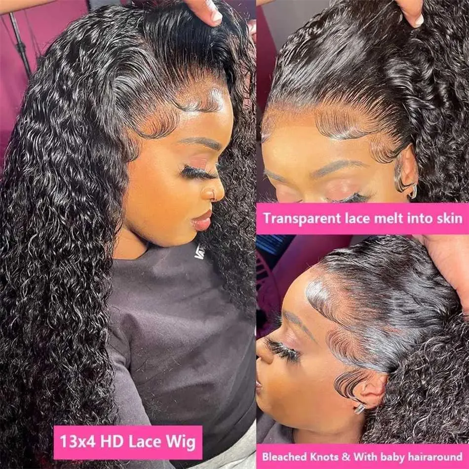 Deep Wave Curly Lace Front Wig 13x6 | 30 Inch | 200 Density | 100% ...