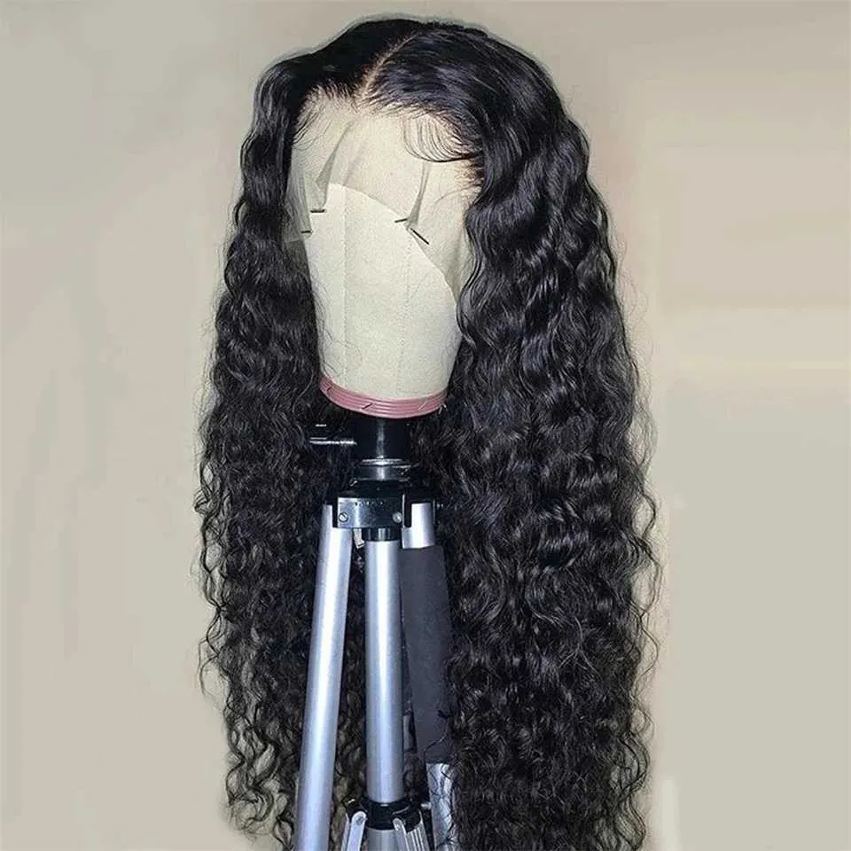 Premium Quality Water Wave Wig: 13x4 Transparent Lace Front, Pre ...