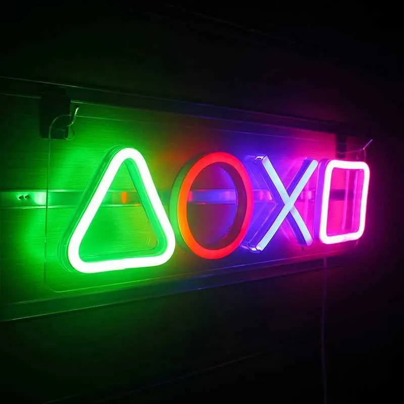 X241028 LED Neon Game Icon Light USB Rechargeable... From Honey_fruit ...