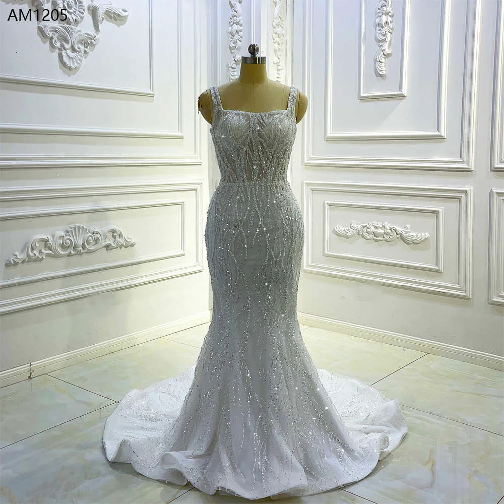Square Neck Sheer Mermaid Wedding Dresses Elegant... From Babynice888,  $786.43 | DHgate.Com