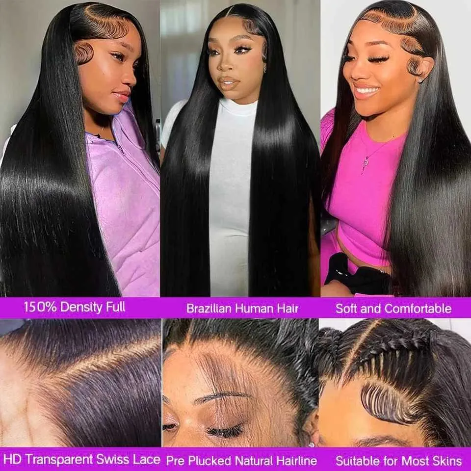 Z241028 Brazil 30 Inch Straight Lace Front Wigs 13x4 And  display picture 1