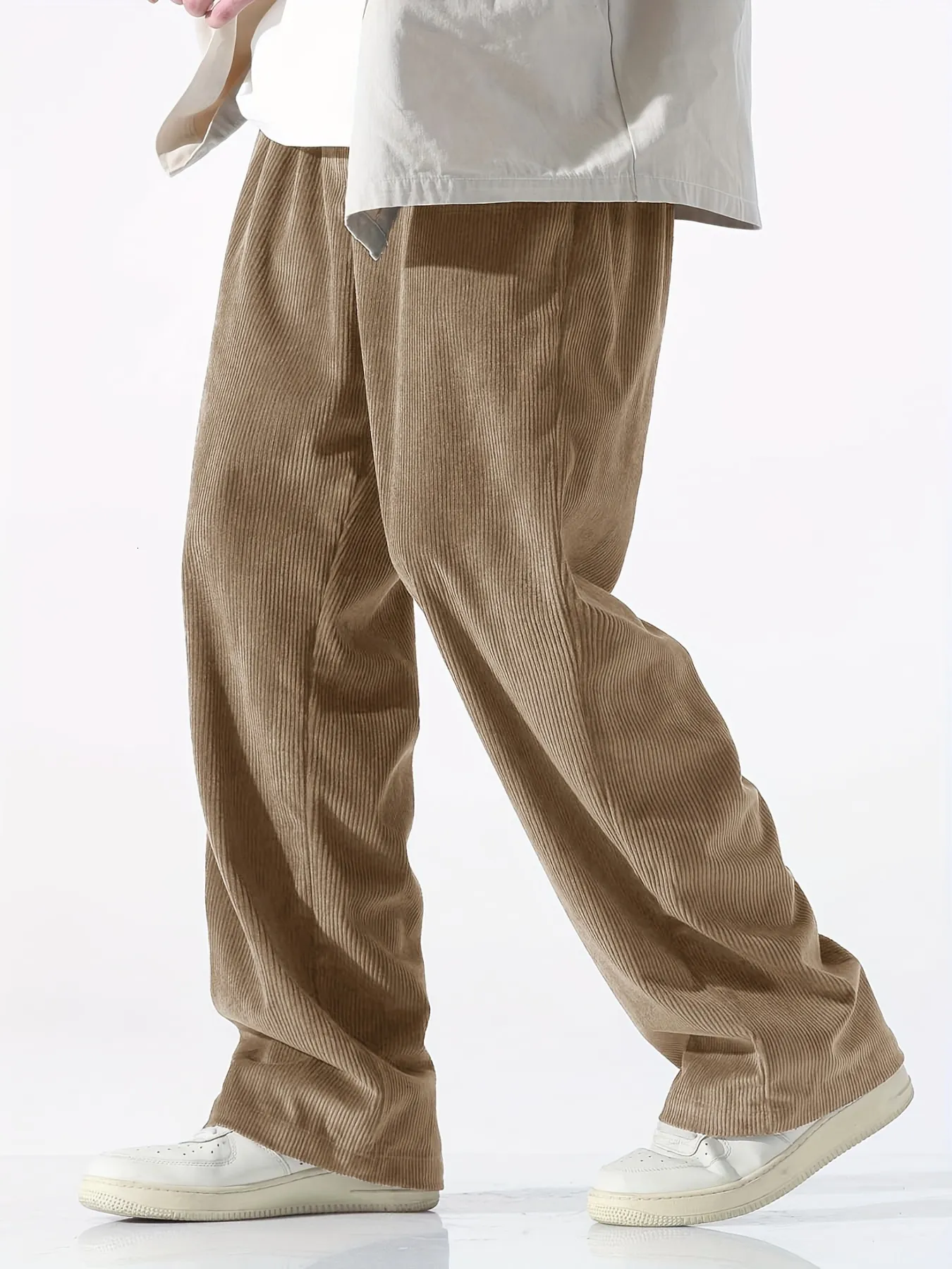 Pantalones Casuales De Pana De La Pana Para Hombres: Cómodo Ropa