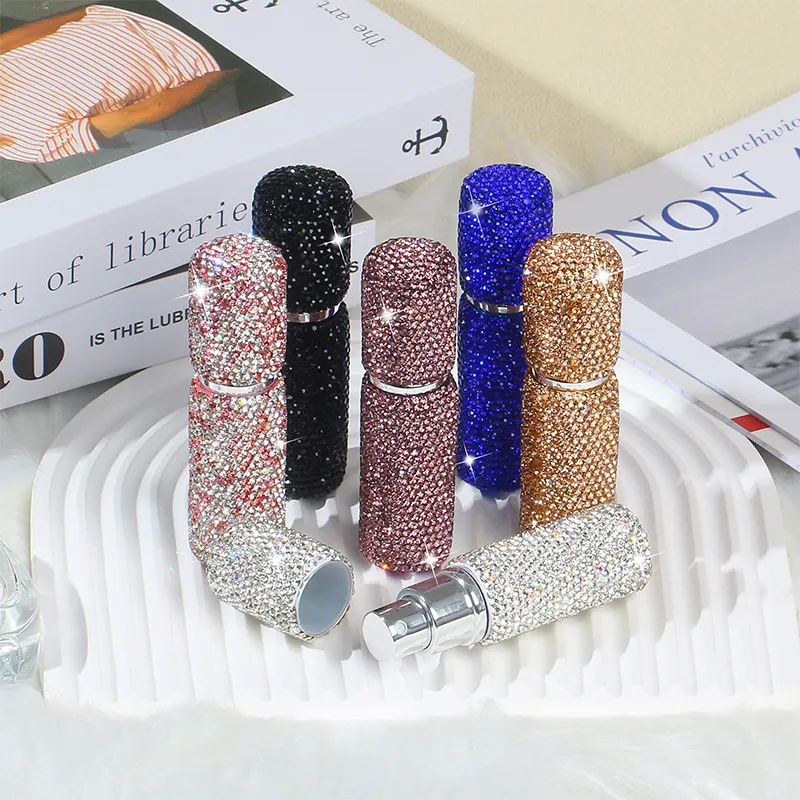10ML Bling Perfume Spray Bottle, Rhinestone Travel Refillable