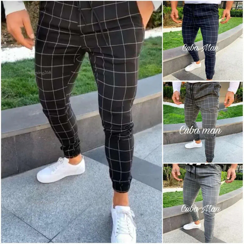 Mens Plaid Plaid Cargo Pants With High Heit Pocket And Slim Fit For Spring Summer Fashion From Xingxing268 12.18 DHgate.Com