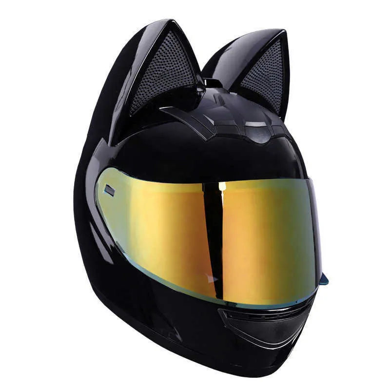 Save Big on Bulk Womens Cat Ear Motorcycle Helmet Motorcycle Helmet Full  Face With Detachable Cat Ears DOT Certified, Breathable, Safety Moto Helmet 