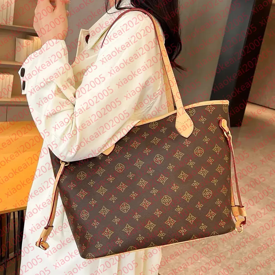 2024 Women s PU Leather Designer Tote Bag Set with Floral Pattern Brown Flower Handbag Shoulder Bag and Coin Purse