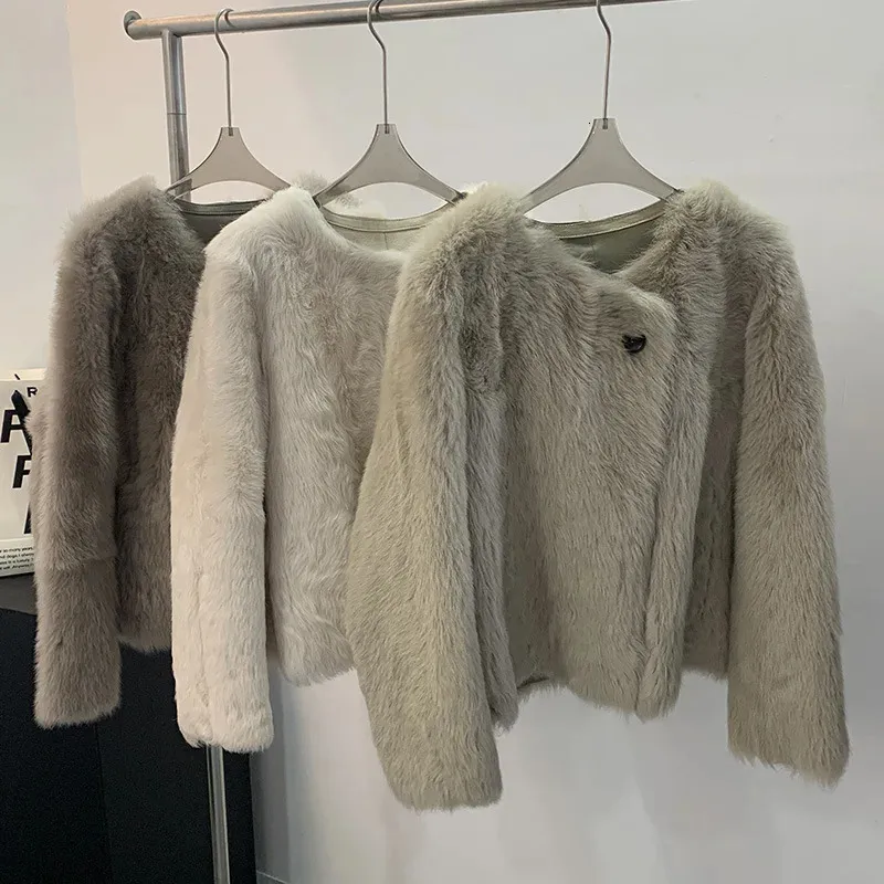 Wool Autumn Winter Short Women Casual Coat 3759 Wool Autumn Winter Short Women Casual Coat 3759