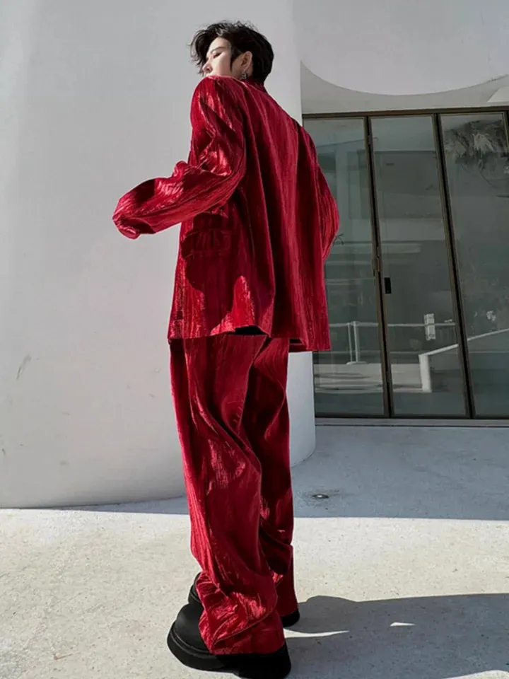 mens red velvet dress pants Men's Red Velvet Pants for Sale Alberto Nardoni