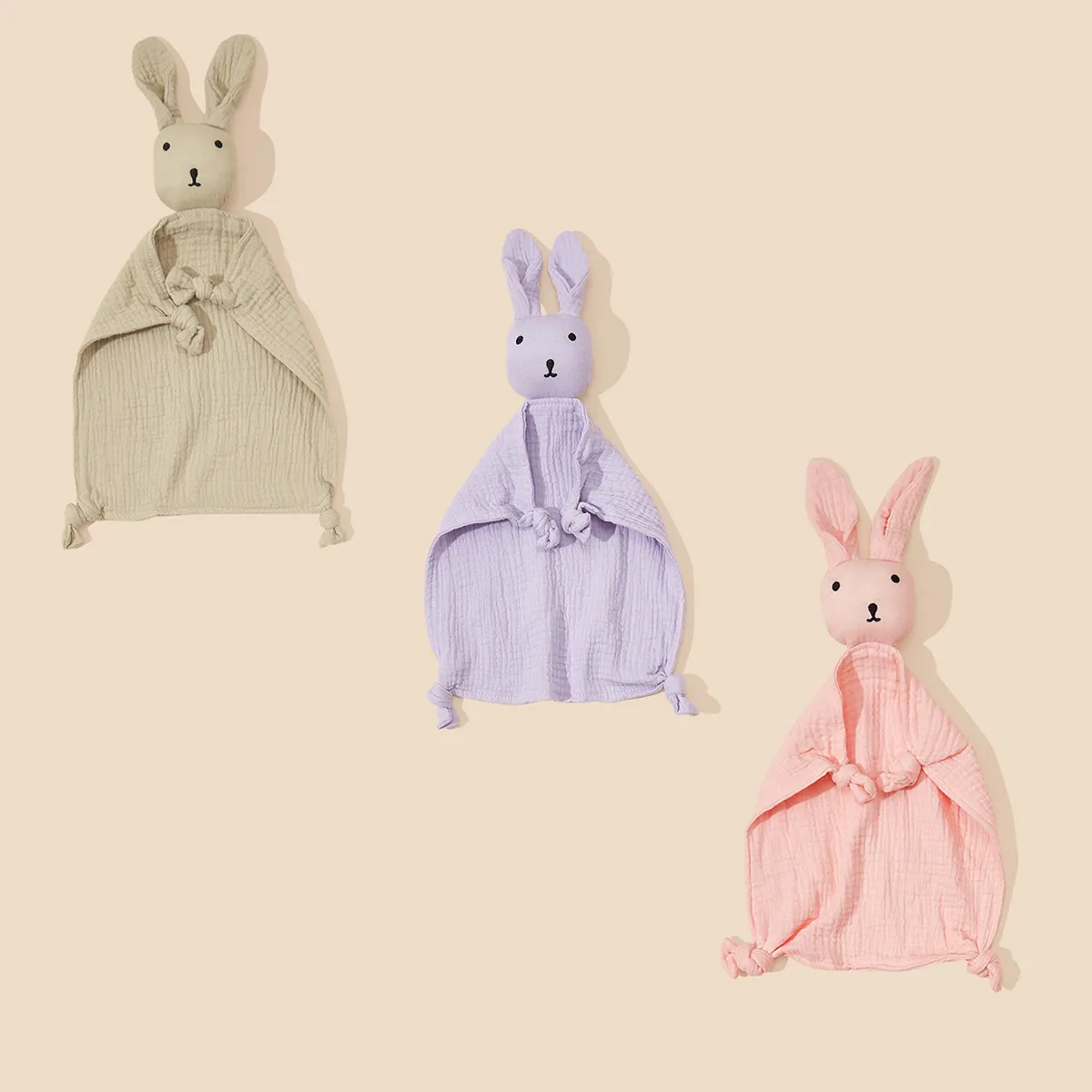 3-Pack Premium Newborn Towels: Soft Rabbit Soothers, Teething Relief ...