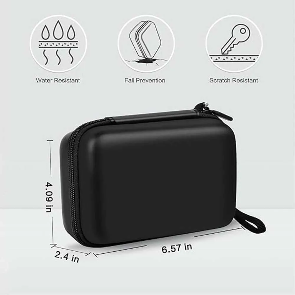 Custodia Rigida Trasparente Con Cerniera (3 Pezzi) - Porta Oggetti In Plastica Durevole Per Trucco, Viaggio, Ufficio, Forniture Artistiche (Nero, MSS)