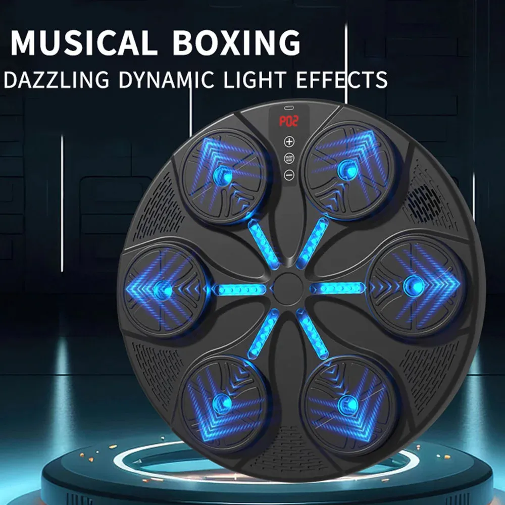 Machine De Boxe Musicale Bluetooth - Vitesse Réglable Avec Gants - Entraînement Boxe Enfants/Adultes