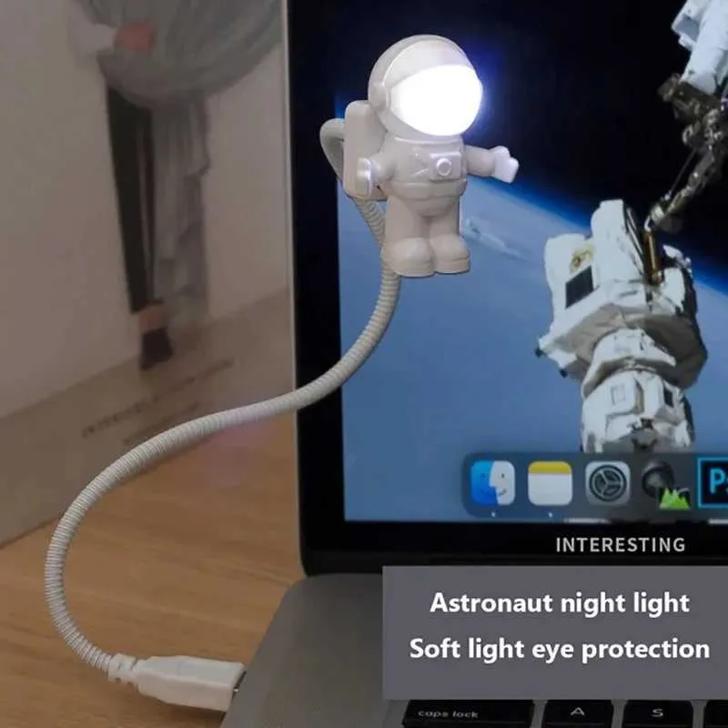 Astronaut USB Night Light: Portable Reading Lamp for PC/Laptop - Best ...