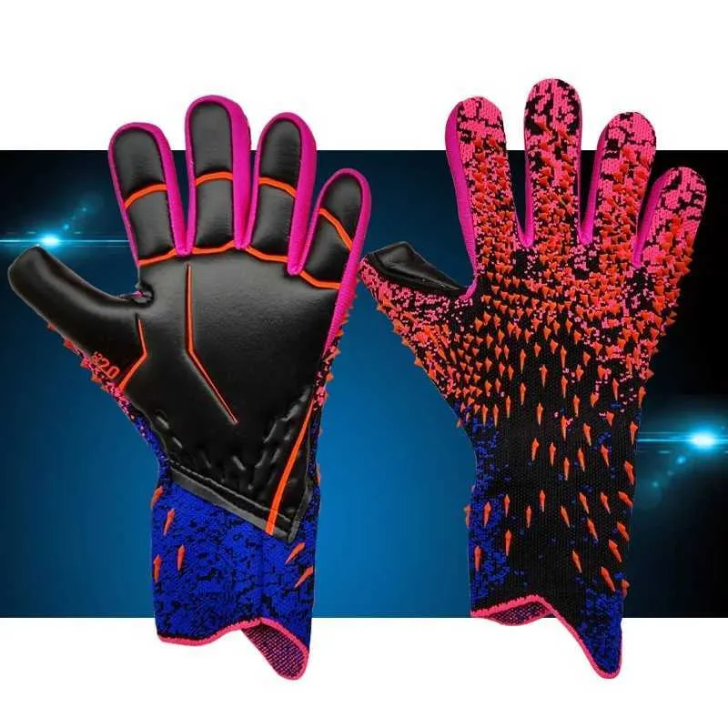 Goalkeeper Gloves with Strong Grip. Football Goalkeeper Gloves for Children Teenagers and Adults. Size 6 7 8 9 10XJ241030