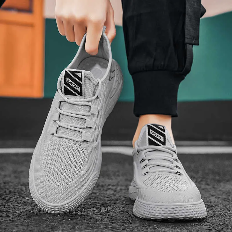 men's fashion flyknit casual shoes