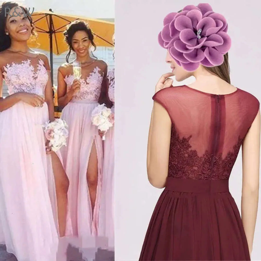 Elegant Blush Pink Bridesmaid Dresses: Chiffon, Lace & High Slits. Shop  Premium Quality Gowns! from Dhgate Bridesmaid Dress - price 127.26