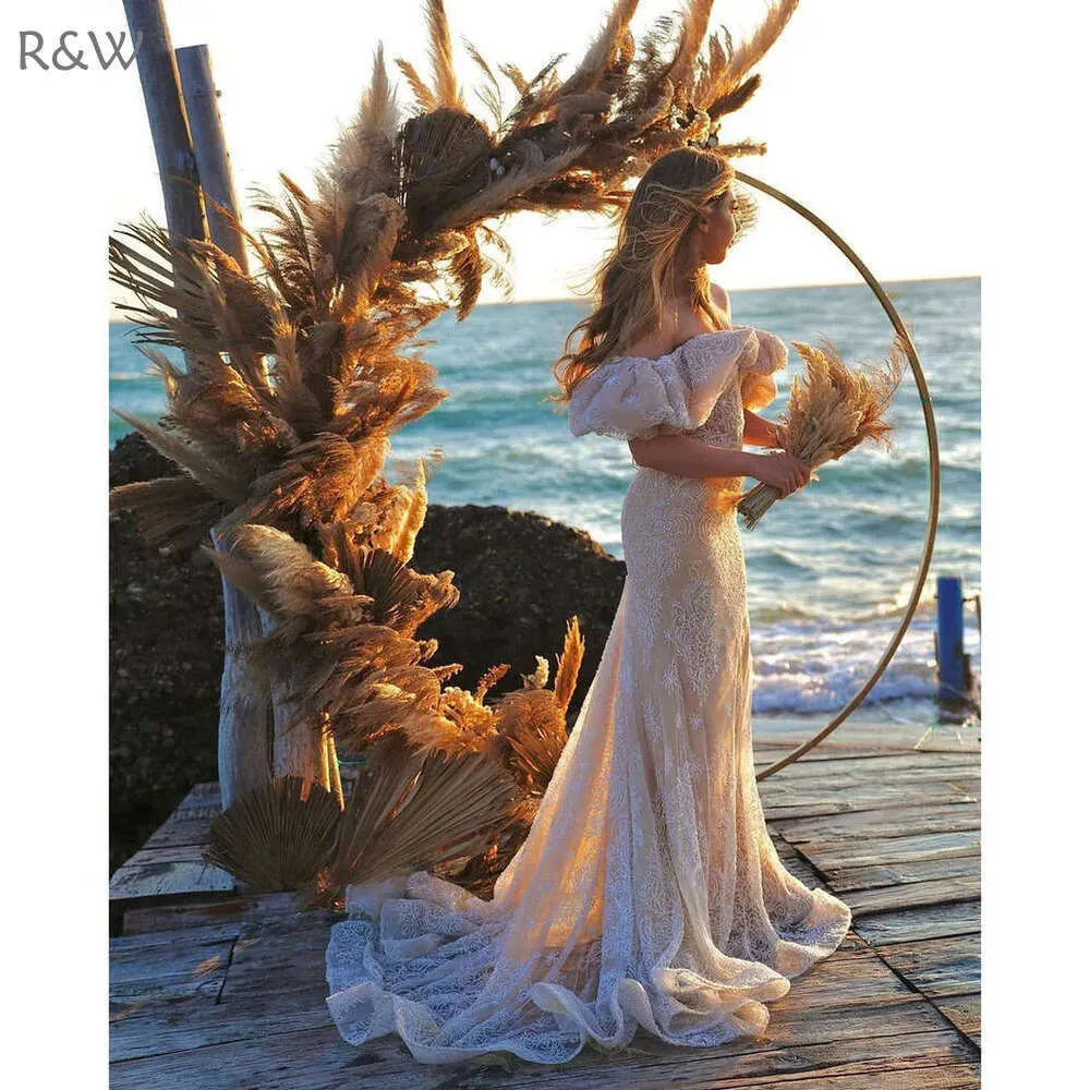 Elegant Beaded Mermaid Wedding Dress : Off-Shoulder Satin Gown, Shop Now!  from Dhgate Mermaid Wedding Dresses - price 323.86