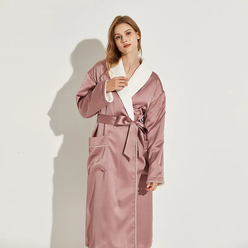 Designers New Winter Double-layer Flannel Bathrobe with Polka Dot Pattern  for Men and Women from Dhgate Womens Robe - price 55.48