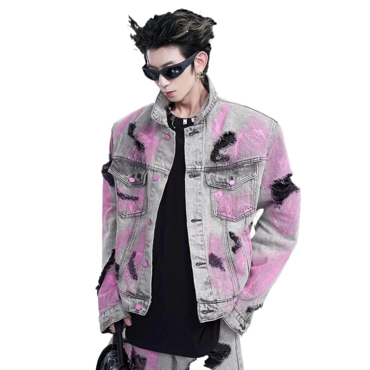 ジャケット・アウター archive grunge studs damage denim jacket BJ_DENIM JKT/DAMAGE (SM-A23-0000-C17) | Saint Mxxxxxx