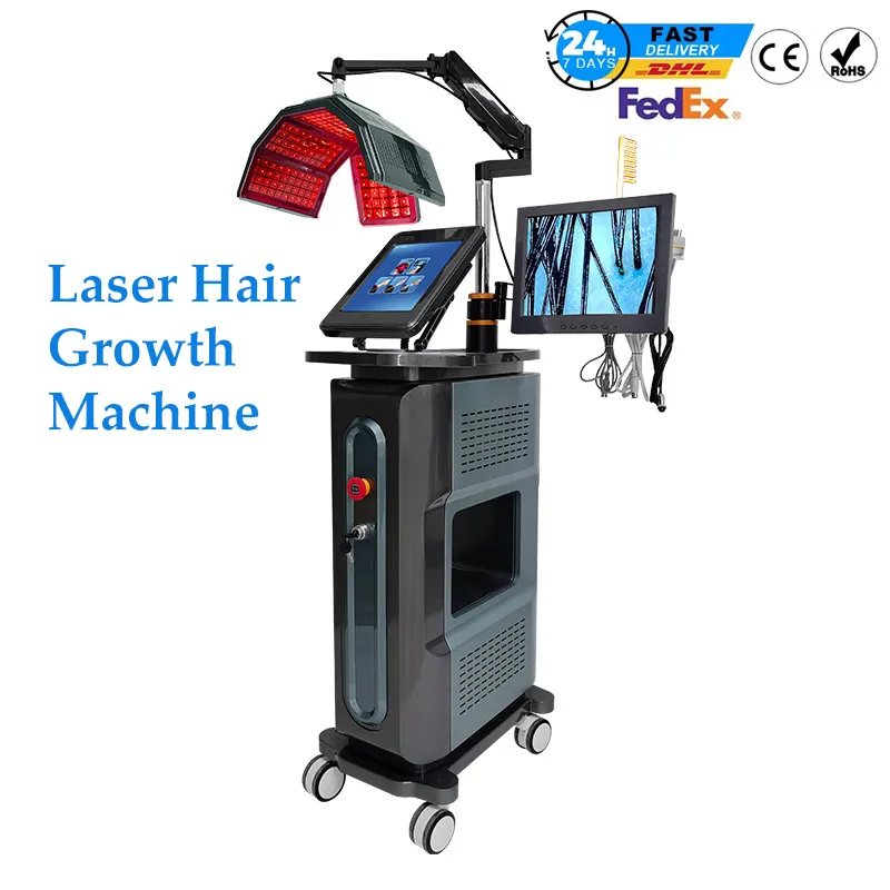 Diode Laser Hair Growth Machine 650nm Electric Remote Control Scalp ...
