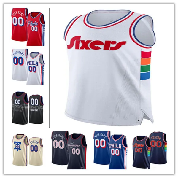 76ers Jersey Joel Tyrese Em biid George Maxey Pa ul Kelly Oubre Jeff  Dowtin Reggie Jackson Kyle Caleb Martin Guerschon Yabusele Basketball 