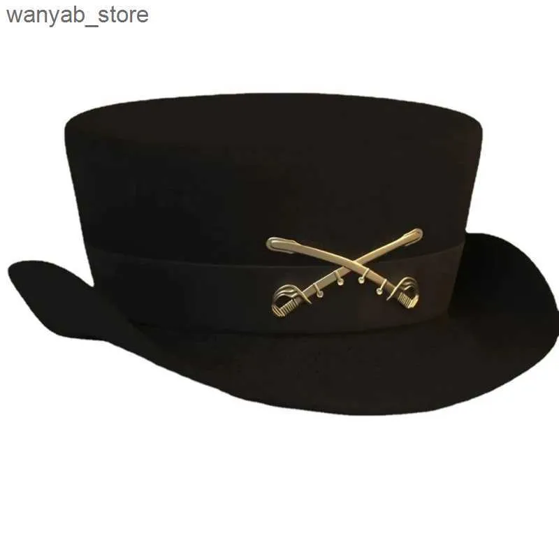 Mens Vintage Hats Wool Fedora Hat, Classic Short Brim Top Hat