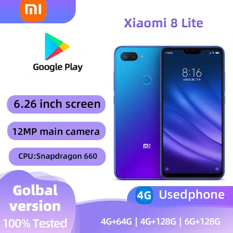 Xiaomi 8 Lite 4G mini smartphone with Snapdragon 660AIE, 6.26&quot 