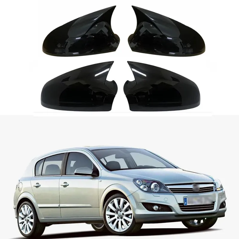For Vauxhall Astra Opel Astra J mk6 Sedan Hatchback Bat Mirror Cover 2010-2015 M style Side Wing Mirror Cover Caps Add on Pair - 34