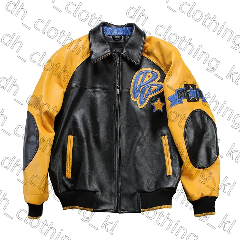 Pelle Pelle 24S Mens Jacket SODR CLUB Designer Jacket Sheep Leather Pelle Pelle Jacket Lapel Sports Flight Suit Pelle Pelle Wide Version Top Quality