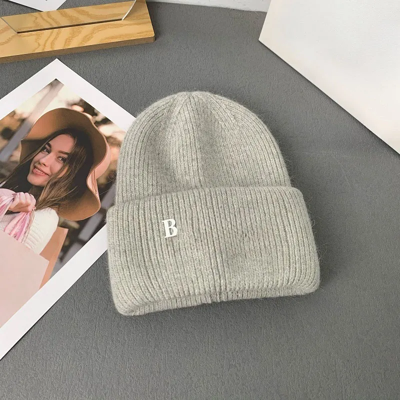 Save Big on Bulk Rib Knit Beanie Hat Knit Hat With Brim Women's Wool Beanie  Hat Fashion: Ribbed Knit Warm Hat For Men, Women Children Versatile Cold 