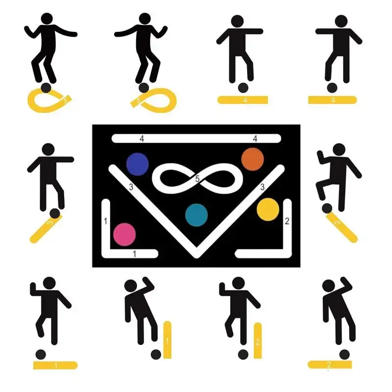 Tappetino da allenamento da calcio, 60 x 90 cm, antiscivolo
