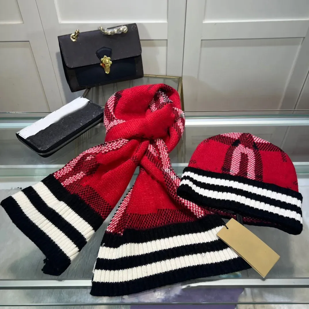 Sciarpa Berretta Da Uomo Set Cappello E Sciarpa Jacquard Motivi