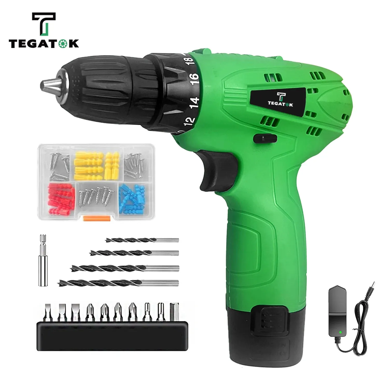 Powerful 12V Cordless Cordless Drill Screwdriver Set With 181 Torque ...