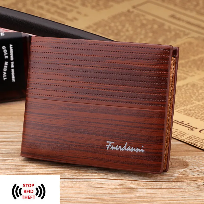 Mens Designer Wallets Sale: Slim Leather Wallet With Money Clip