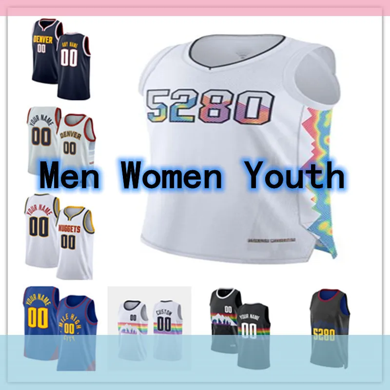 Nuggets Jersey JokicJamal Murray Michael Porter Aaron Gordon Christian  Russell Westbrook Julian Strawther Peyton Watson Dario Saric Basketball