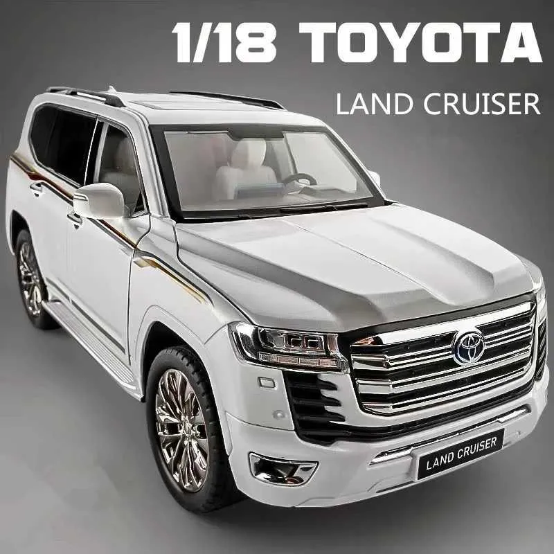 Large Size 1/18 Land Cruiser LC300 ZX Alloy Car Model From