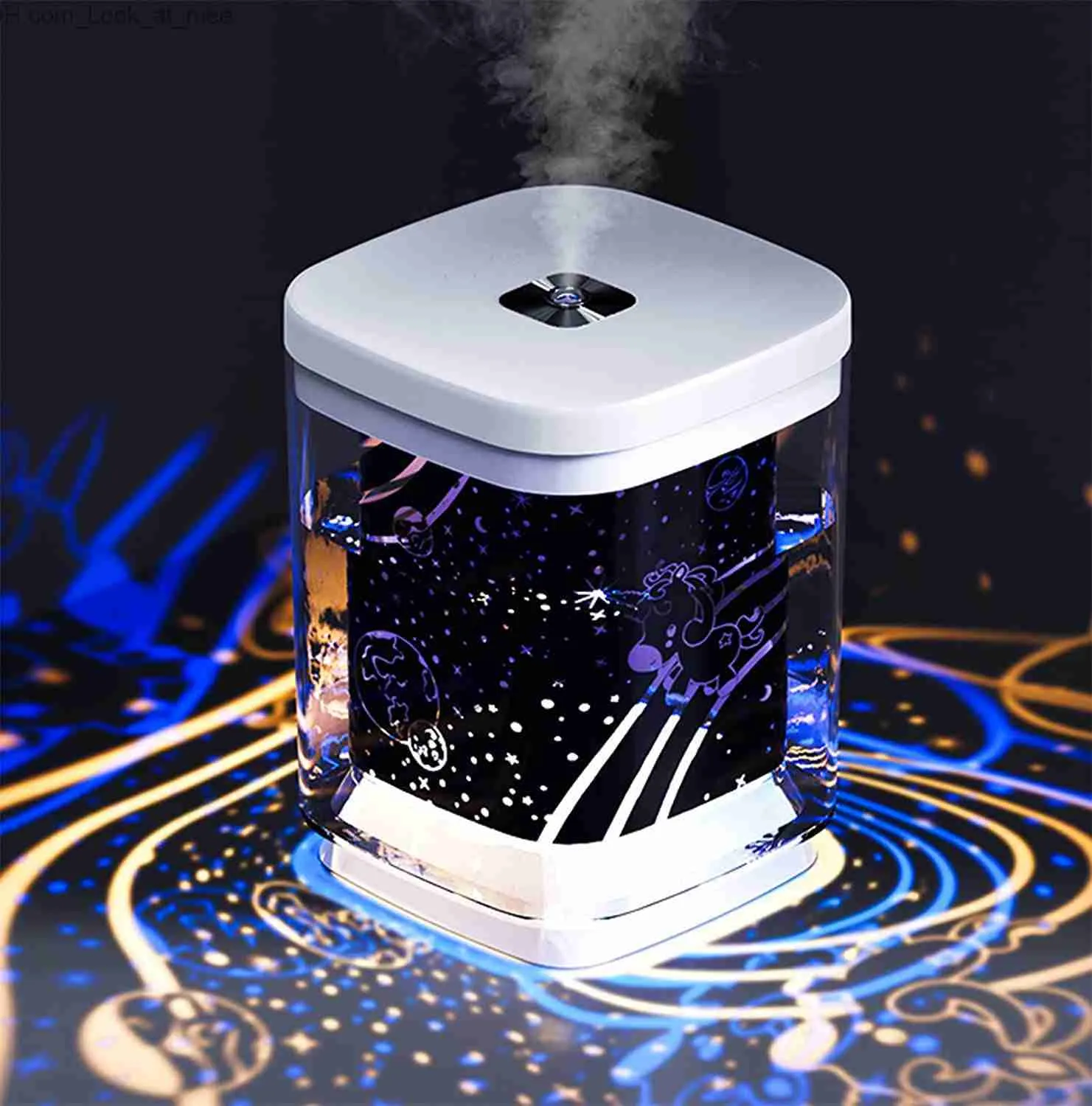 Humidifiers Humidificador 1000ml Humidificadores Ultrasnicos de aire con Alimentacin USB 2 modos de niebla y ncionamiento silencioso apaga Q230901