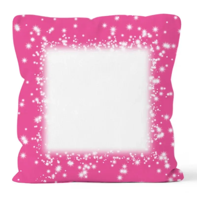 Sublimation pillow case Blending Polyester short plush pillow cover heat transfer throw sofa pillowcases Z11