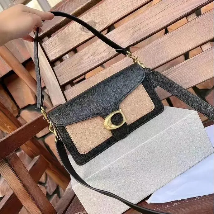 Kadın adam tabby tasarımcı messenger çantaları lüks tote çanta gerçek deri baget omuz çantası ayna kalitesi kare crossbody moda satchel hobo moda çantası