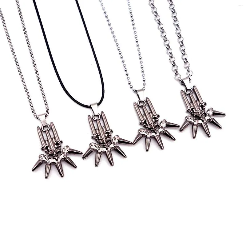 Hänge halsband spel nier automata halsband för kvinnor män metall smycken kedjor choker krage gåva