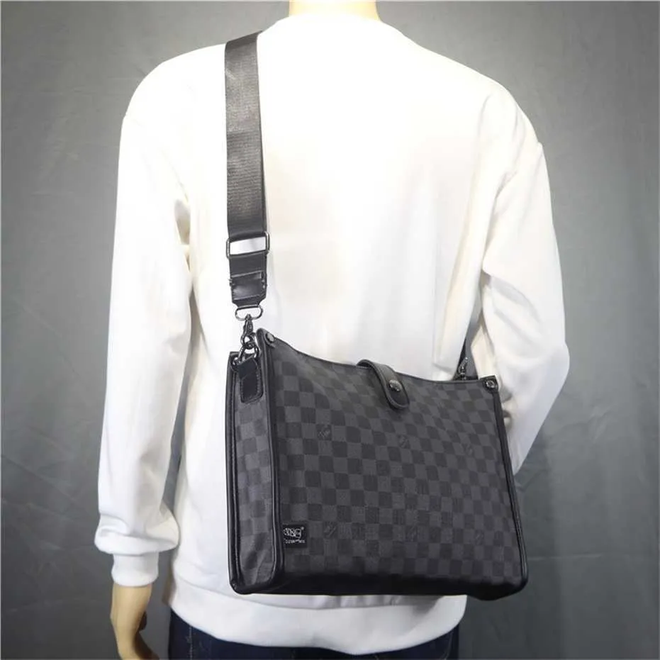 Threebox New Trend Crossbody Backpack Casual Plaid Men's Shoulder Bag Business Fashion Cross bag Cheap Outlet 50% Off
